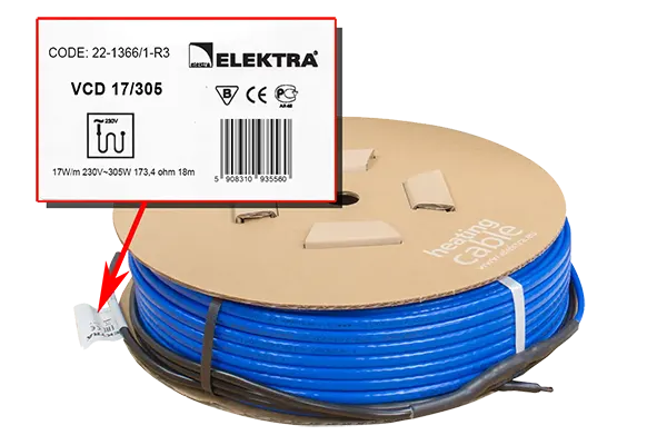 Nalepnica za garantni list podno grejanje garancija nalepnica