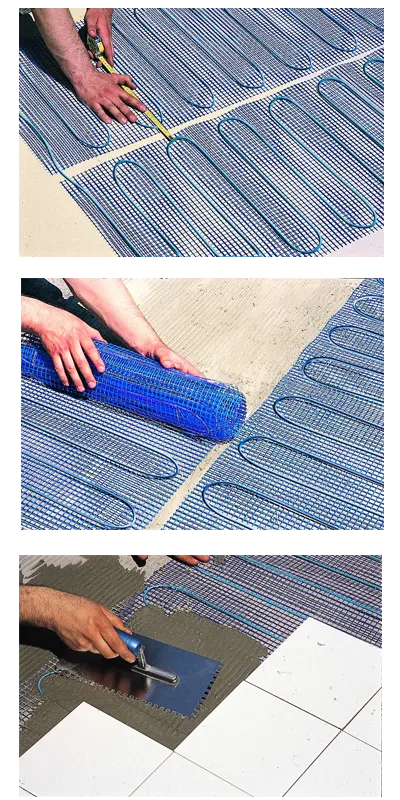 Postavljanje grejne mree na pod