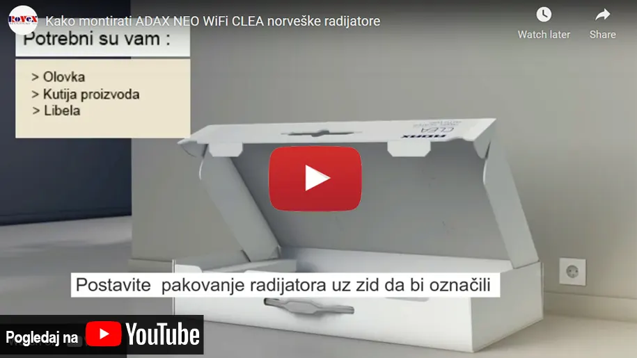 Norveški radijatori NEO BASIC Montaža