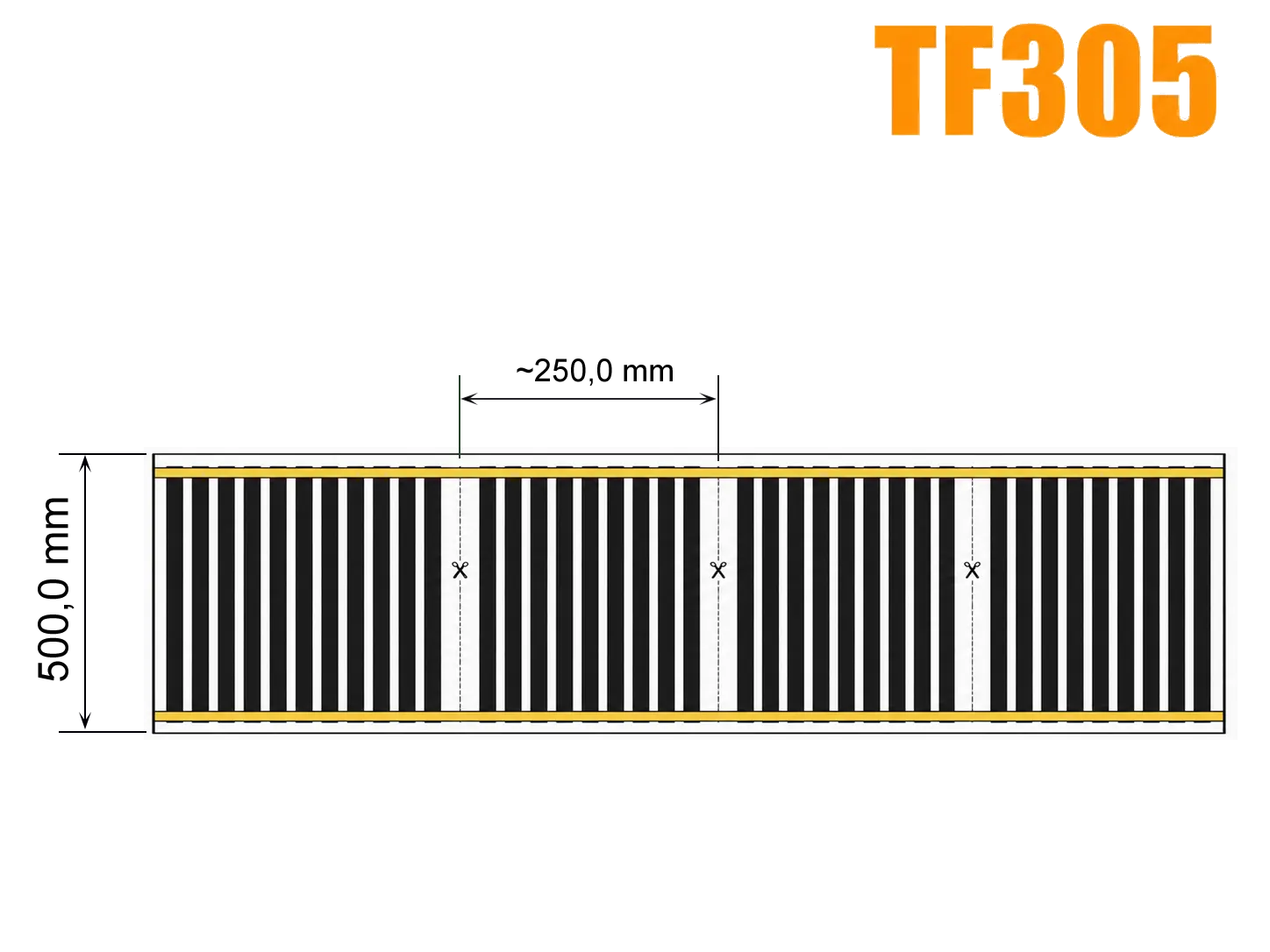 Grejna folija TF305
