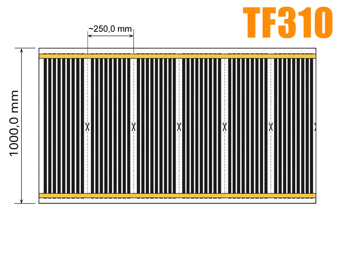 Grejna folija TF310