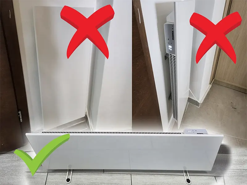 Pogrešna vertikalna montaža radijatora