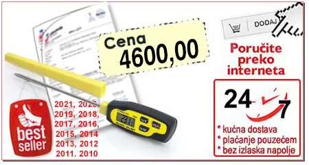 Ubodni termometar BT20 sa sertifikatom o etaloniranju