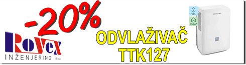 Popust za TTK odvlaživače - Rovex inženjering